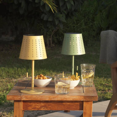 Image of 3W Banate Portable Outdoor Solar LED Table Lamp with USB Rechargeable Battery