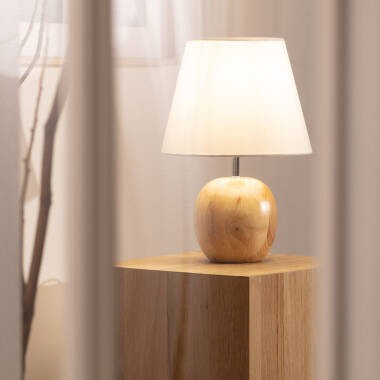 Tischlampe aus Holz Ranko