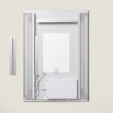 Obrázek Koupelnové Zrcadlo s LED Světlem a Ochranou proti Zamlžení 70x50 cm Taif 