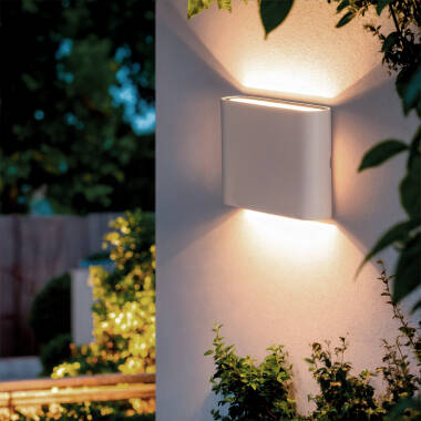 LED-Wandleuchte Aussen 6W Aluminium Quadratisch Doppelseitige Beleuchtung Luming Weiß