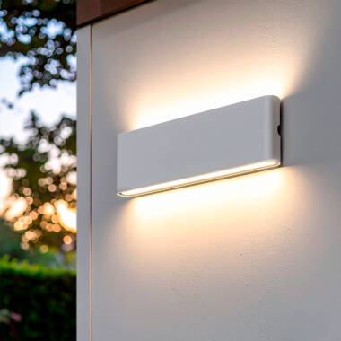 20W Longluming White Rectangular Aluminum IP65 Double Sided LED Outdoor Wall Light