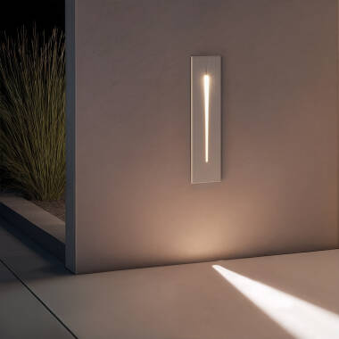 Wandlamp LED  Aluminium Rechthoekige Outdoor Lineair Wabi Wit