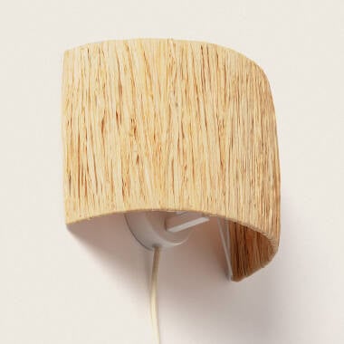 Afbeelding van Wandlamp van Raffia Yubo