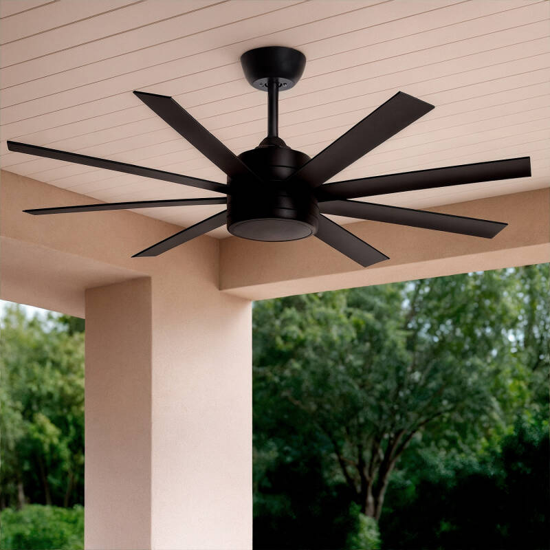 Obrázek Tichý Stropní Ventilátor Hidra 165cm DC Motor Černý