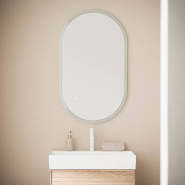 Badkamerspiegel met LED Verlichting en Anticondensmiddel 100x60 cm Ona