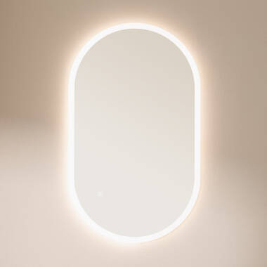 Bild von Badezimmerspiegel mit LED Licht und Antibeschlag 100x60 cm Ona