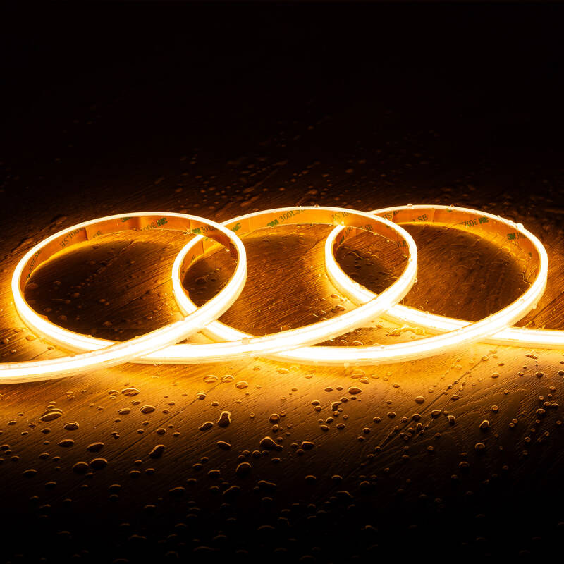 Bild von LED-Streifen Dimmbar 220V COB Selbstgleichrichtend 560 LED/m 14W/m 1250lm/m SILICONE FLEX Breite 10mm Schnitt 10cm IP65 nach Maß