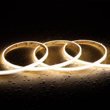 Led Strip Dimbaar 220V COB Zelfregulerend 560 LED/m 14W/m 1250lm/m SILICONE FLEX Ic-2p Breedte 10mm te knippen 10cm IP65 Op maat
