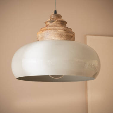 Afbeelding van Hanglamp Hout en Metaal Batia Yash