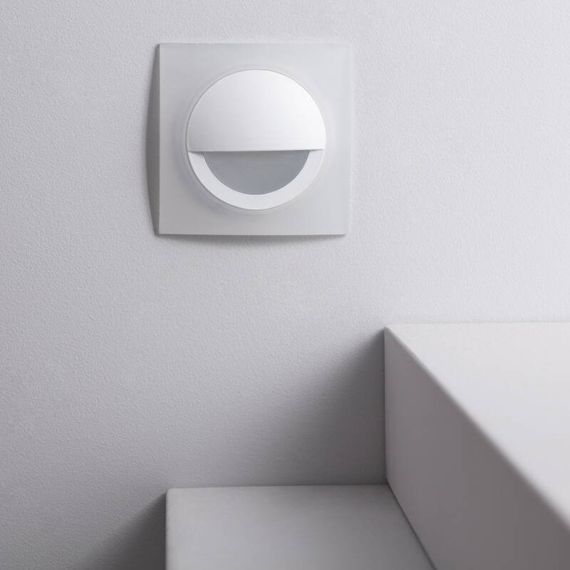 Image of 3W Occulare Square Aluminium LED Step Light in White