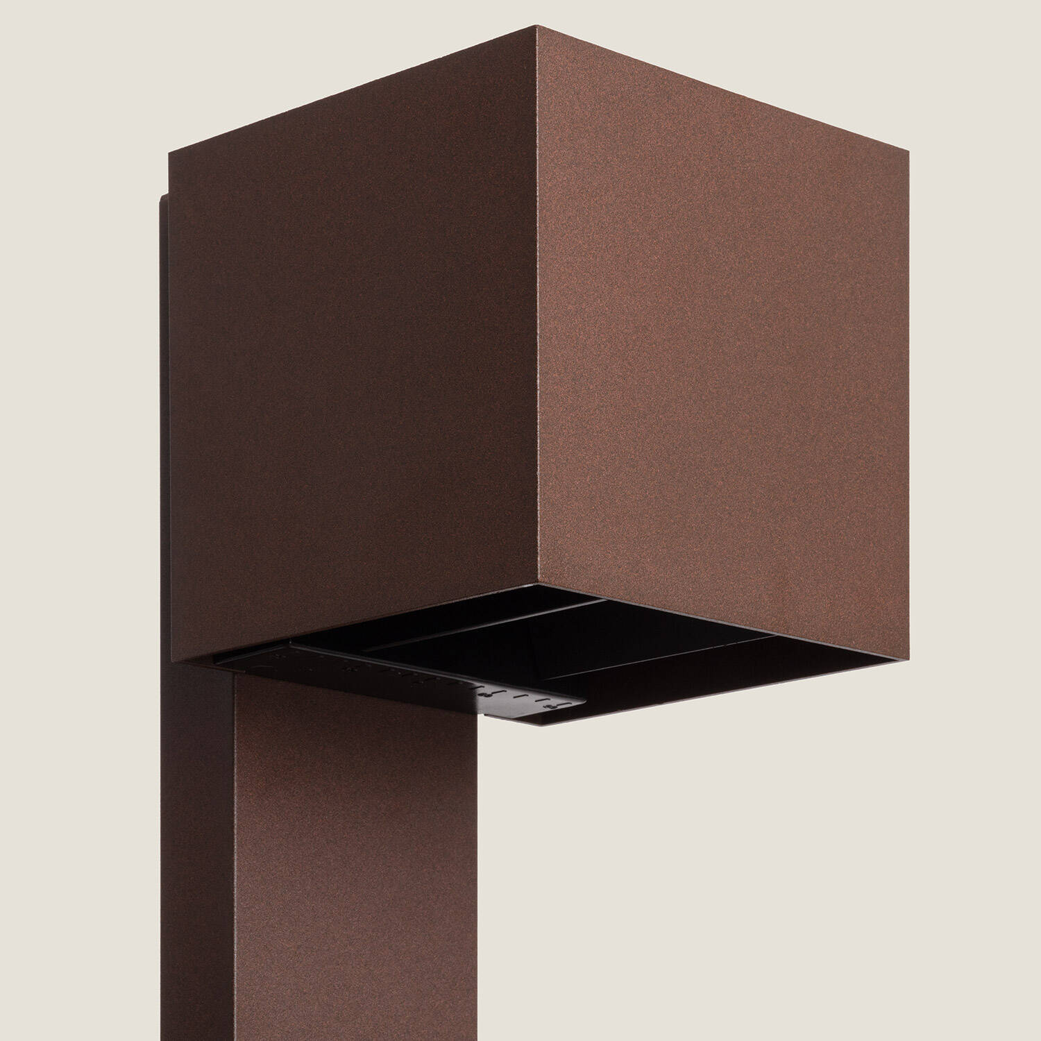 Lampa Zewnętrzna Słoneczna LED Powierzchnia Słupka 80cm Aluminium Denny - widok prezentacyjny