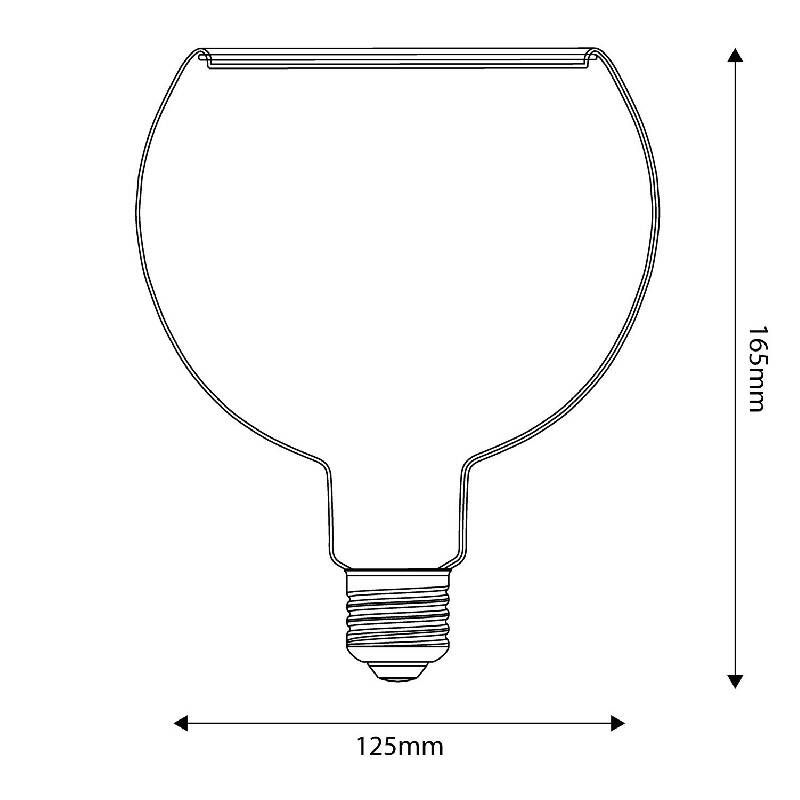 Immagine di Lampadina Filamento LED E27 4,5W 300 lm Creative-Cables BB-G05