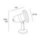 Afbeelding van Grondspot Opbouw Buiten GU10 IP67 RVS AISI 316 Vervangbare LED LEDS-C4 Helio 05-9310-CA-37