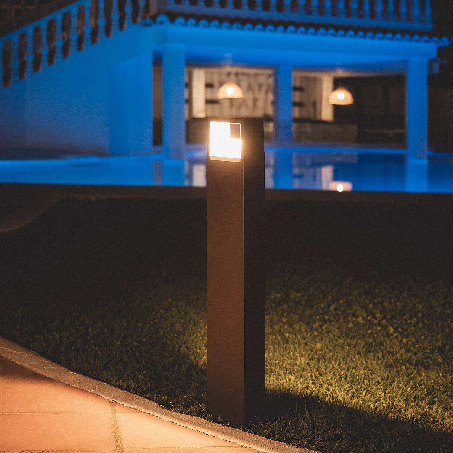 Lampa Ogrodowa LED Zewnętrzna 9W Naziemna 80cm z Aluminium Sheffield - widok 2