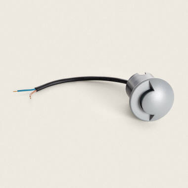 Image de Balise Extérieure LED Encastrable Sol 1L 24V DC Loto Grise