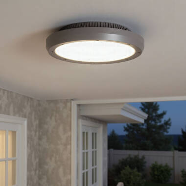 Plafoniera Circolare per Esterno Ø300 mm IP65 Curio Grigio