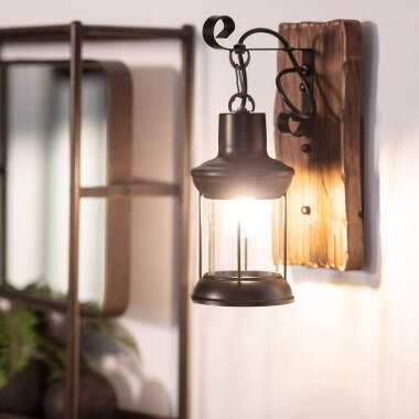 Lampe Murale Bois et Métal Fanala