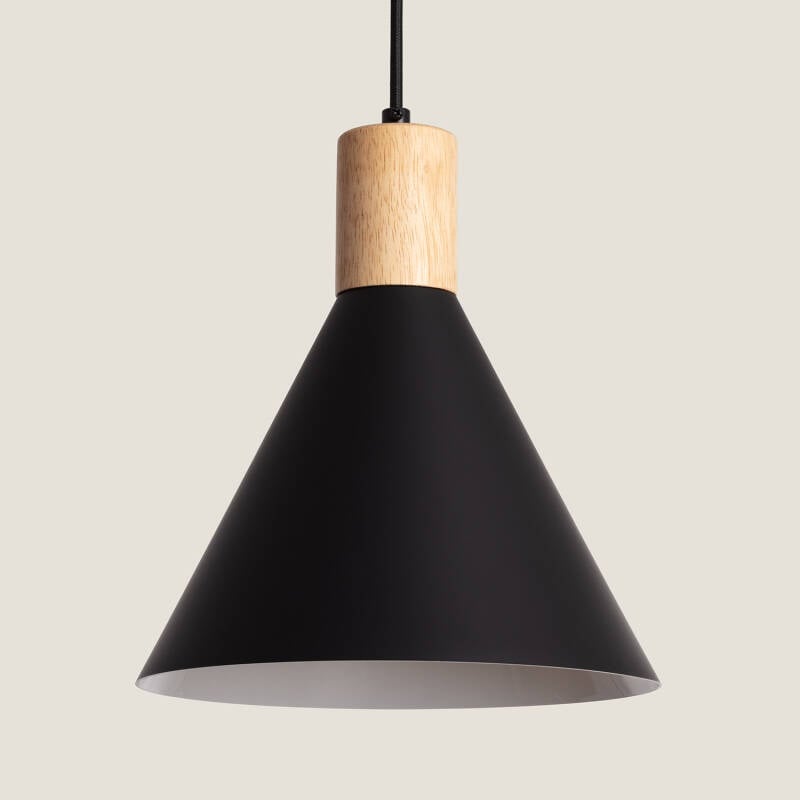 Image of Arbat Metal & Wood Pendant Lamp
