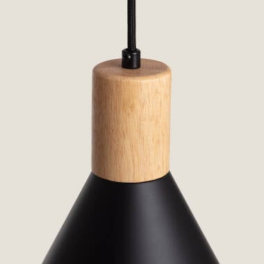 Image of Arbat Metal & Wood Pendant Lamp