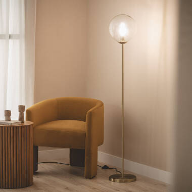Lampadaire Métal et Verre Moonlight Clear