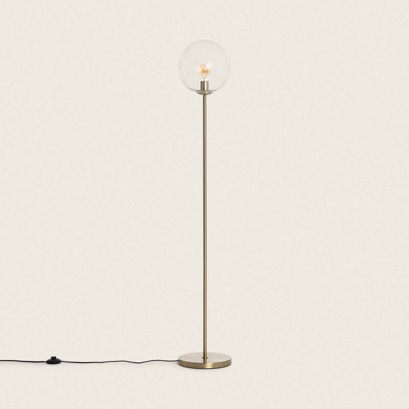 Immagine di Lampada da Terra Metallo e Vetro Moonlight Clear