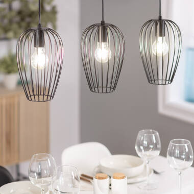 Lampa Wisząca Metalowa Telmi 3 Reflektory