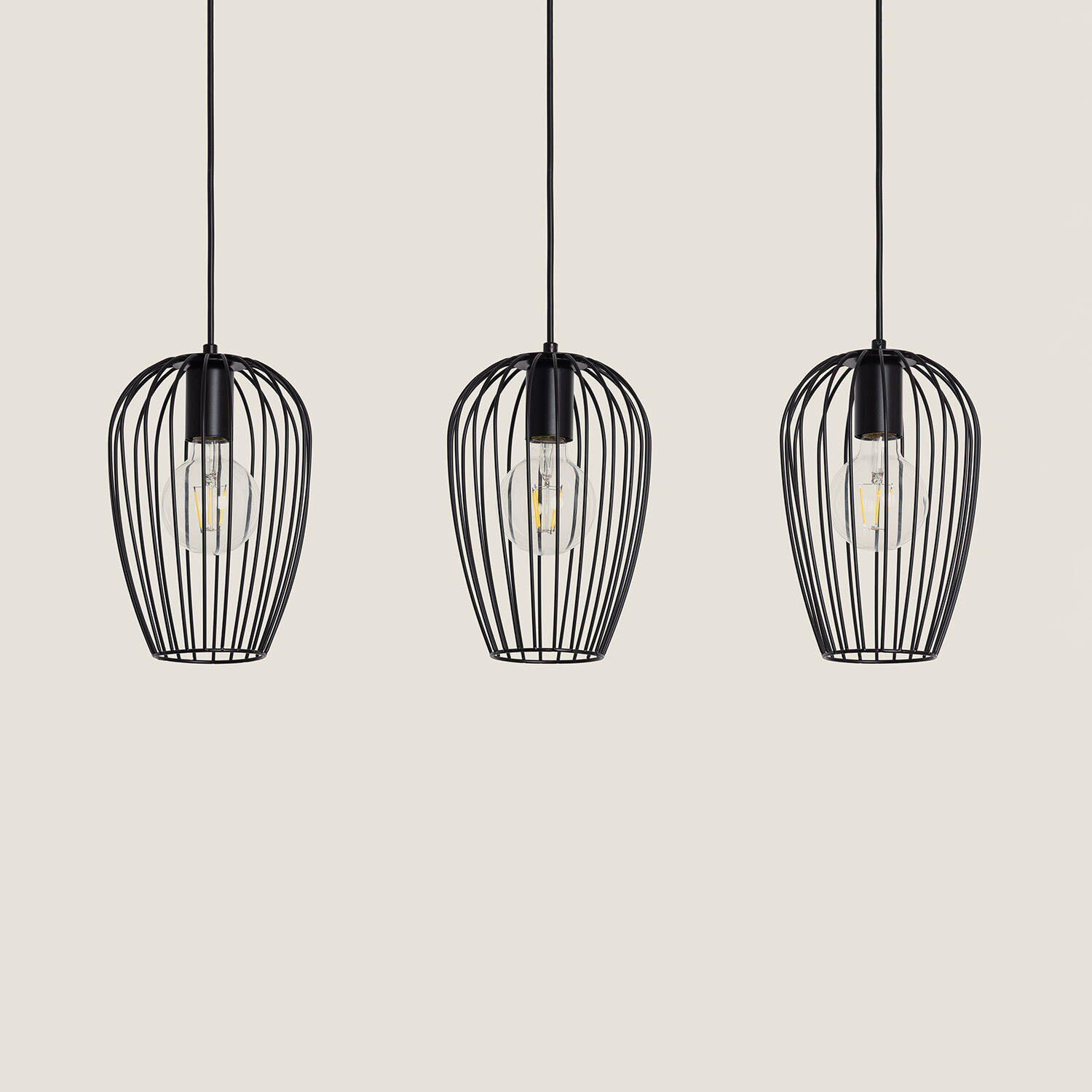 Lampa Wisząca Metalowa Telmi 3 Reflektory - widok prezentacyjny