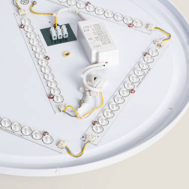 Obrázek Přisazené Stropní Kruhové 24W LED Svítidlo Bari Kovové CCT dle Výběru Výřez Ø500 mm