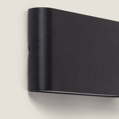 Image of 12W Luming Black Rectangular Aluminum IP65 Double Sided LED Outdoor Wall Light