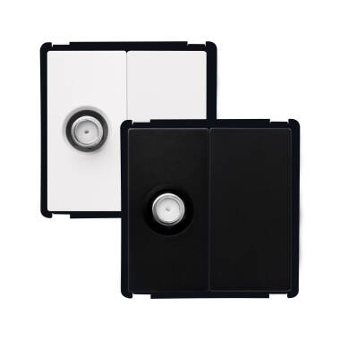 Satellietcontactdoos + Blindekap Modern