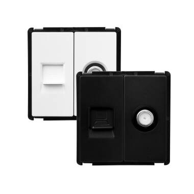 RJ45 Anschluss Internet + Satellit Modern