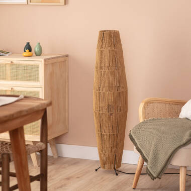 Image of Mahali Braided Paper Floor Lamp ILUZZIA 