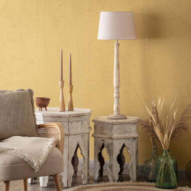 Bild von Tischlampe Holz Daksh ILUZZIA