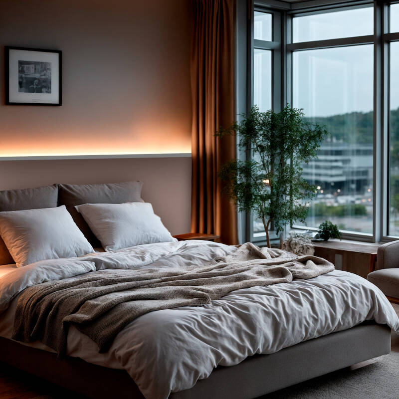 Profilé Aluminium Pour Ruban LED Intégré Placo – Capot Continu Noir, Jusqu'à 20mm, 2 Mètres, éclairage Moderne