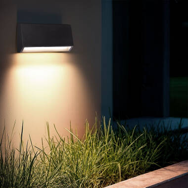 Balise LED Extérieure 3W En Saillie au Mur Rectangulaire Valeta Anthracite