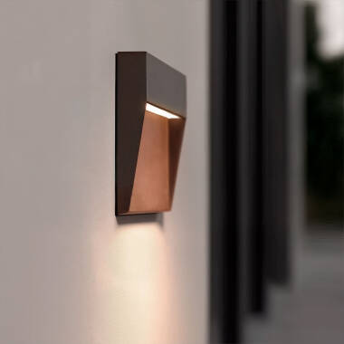 LED-Wandleuchte Außen 3W CCT Wählbar Oberfläche Quadratisch Jade