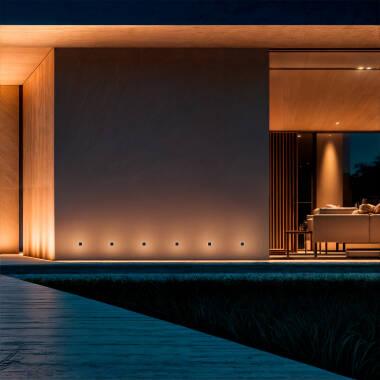 Rembel Square 2W Outdoor Recessed LED Wall Light