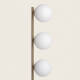 Image de Lampadaire Métal et Verre Moonlight Brass 3 Spots