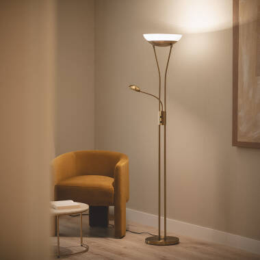 Lampadaire avec LED de Lecture Métal Ethan