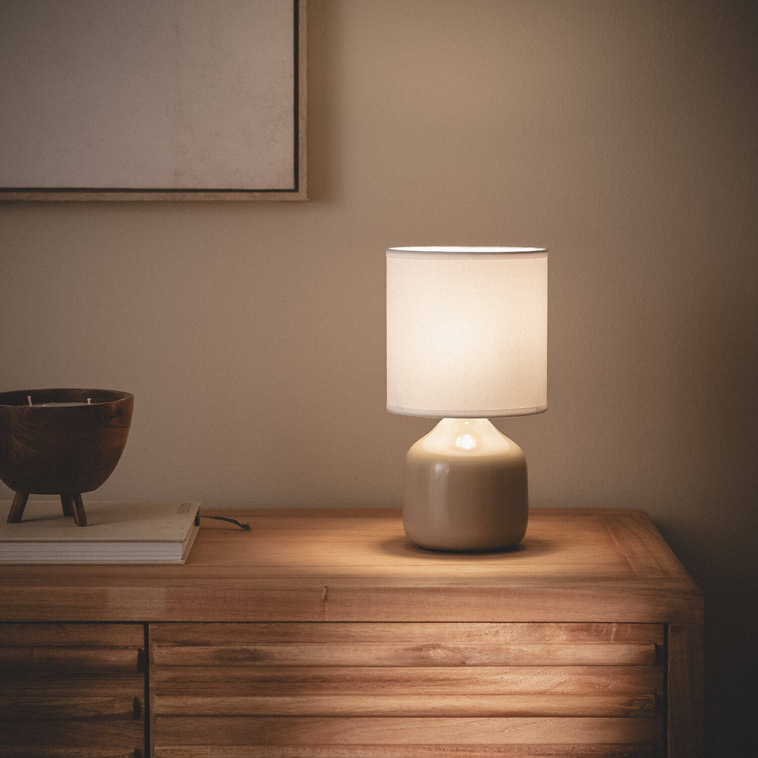 Lampa Stołowa Ceramiczna Maya - widok prezentacyjny