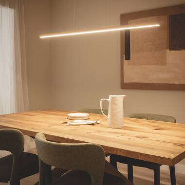 Immagine di Lampada a Sospensione Lineare LED 30W Alluminio CCT Denzel