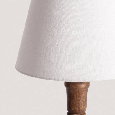 Image of Anand Wooden Table Lamp ILUZZIA 