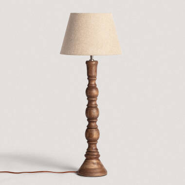 Anand Wooden Table Lamp ILUZZIA
