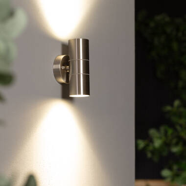 Applique Murale Extérieure Acier Inoxydable Éclairage Double Face Satin