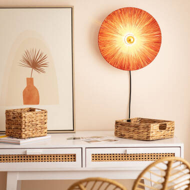 Wandlamp Rafia Kanga