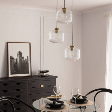 Image of Wilde Tri Glass Pendant Lamp 