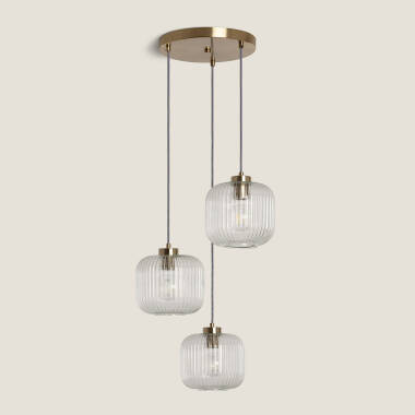 Image of Wilde Tri Glass Pendant Lamp 