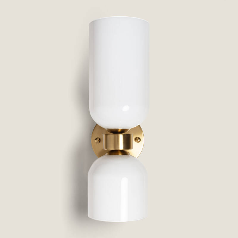 Image of Maitla Metal & Marble Wall Lamp 