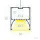 Image of Sixe Aluminium Surface & Suspended Profile with Continuous Cover for LED Strip up to 22mm
