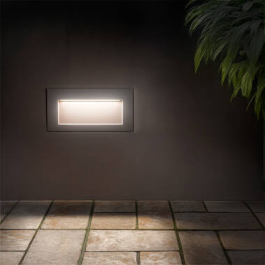 Wandlamp Outdoor LED 4W Inbouw Rechthoekig Wit  Elin